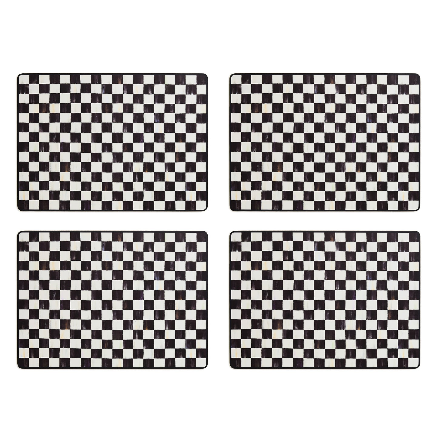 Courtly Checked Cork Back Placemat, Set of 4