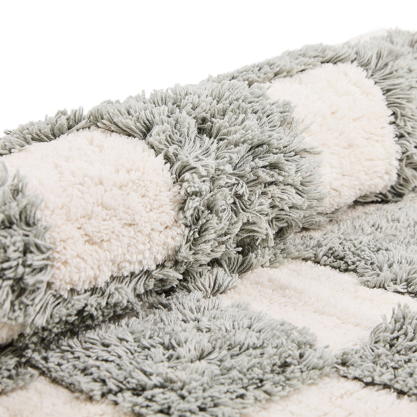 Checkerboard Grey Bath Rug