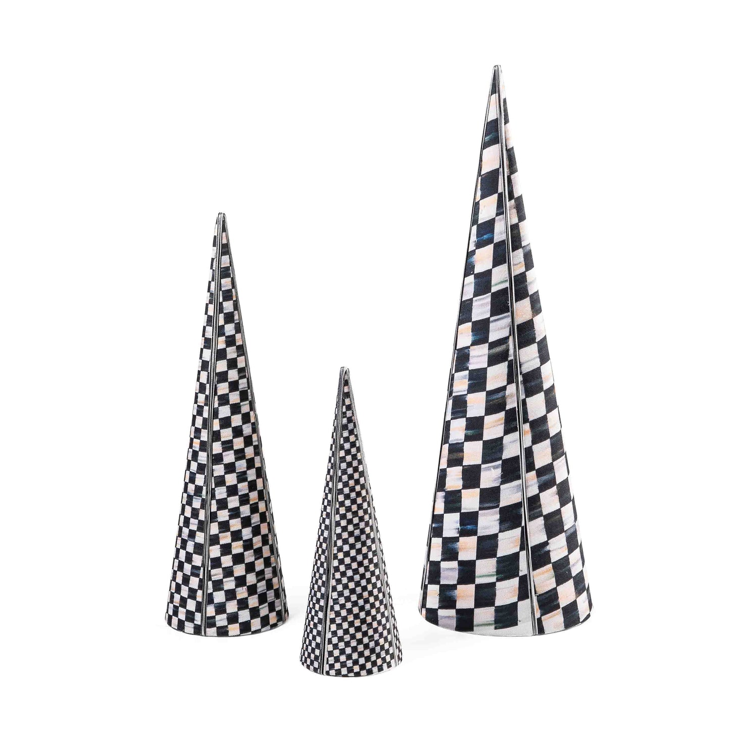 Courtly Cone Trees, Set of 3