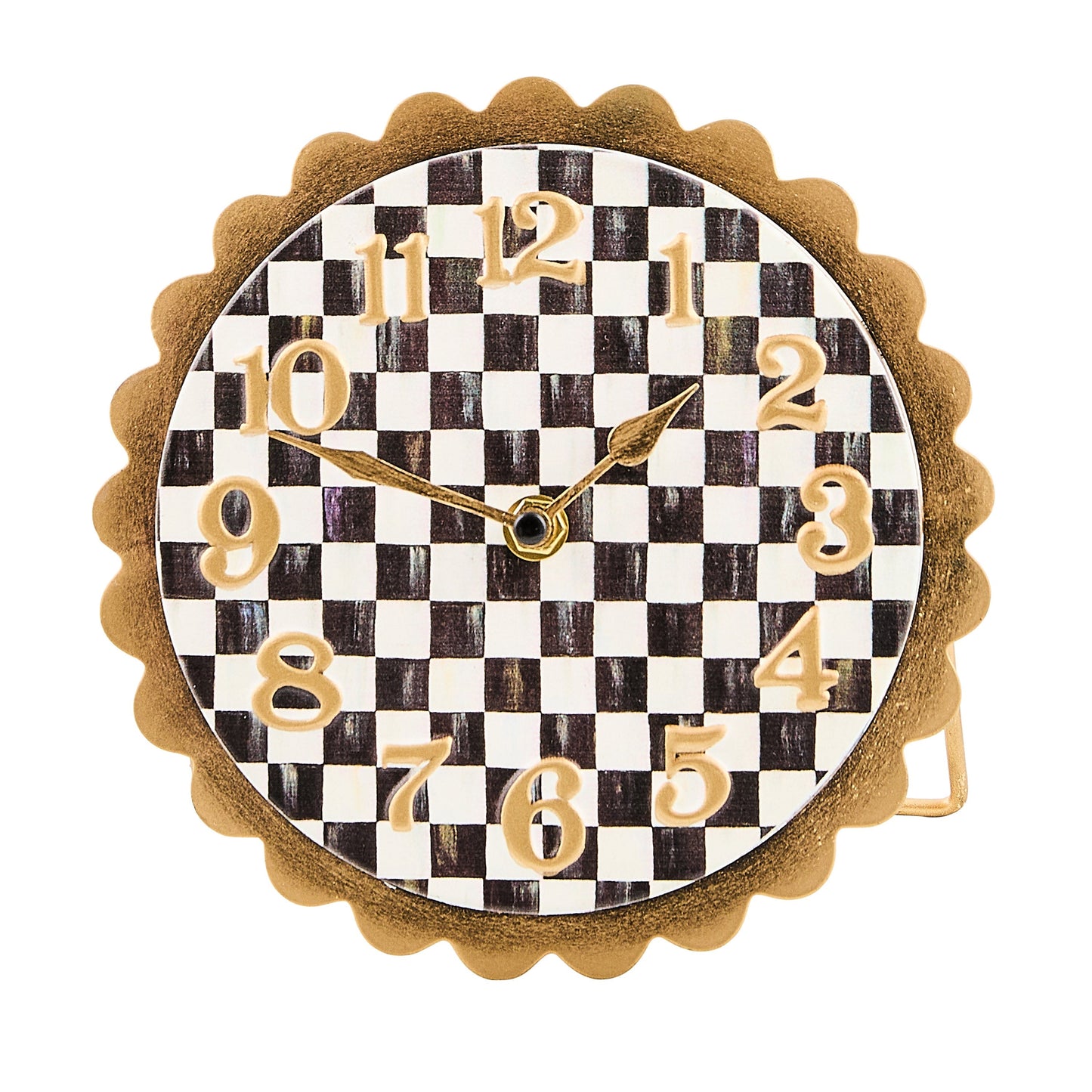 Courtly Check Scalloped Desk Clock