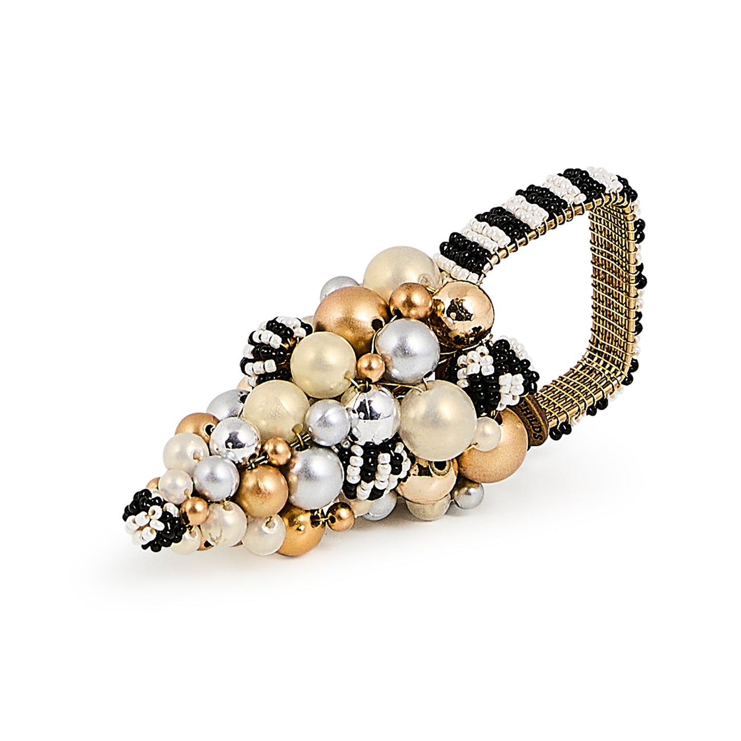 Glam Up Beaded Tree Napkin Rings, Set of 4