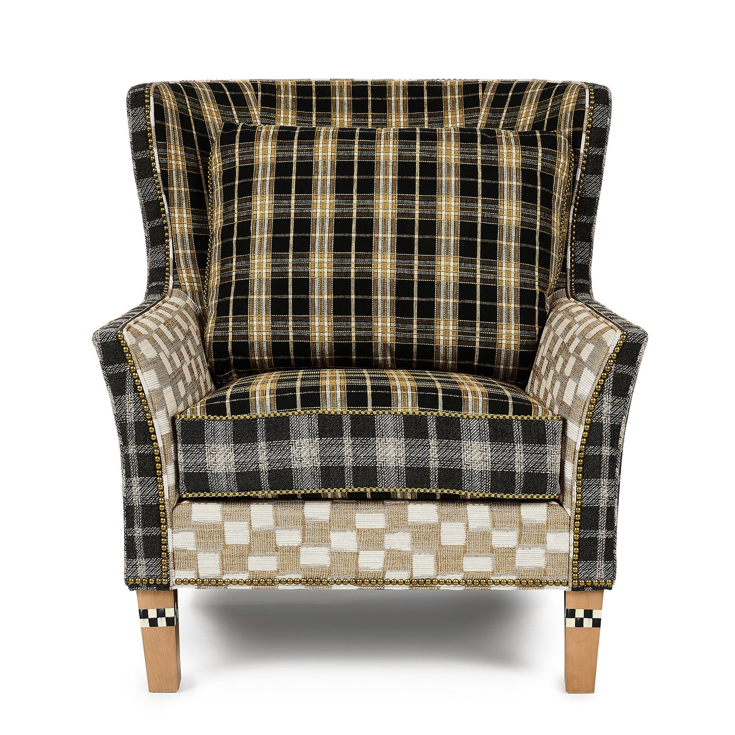 Mad for Plaid Wing Chair