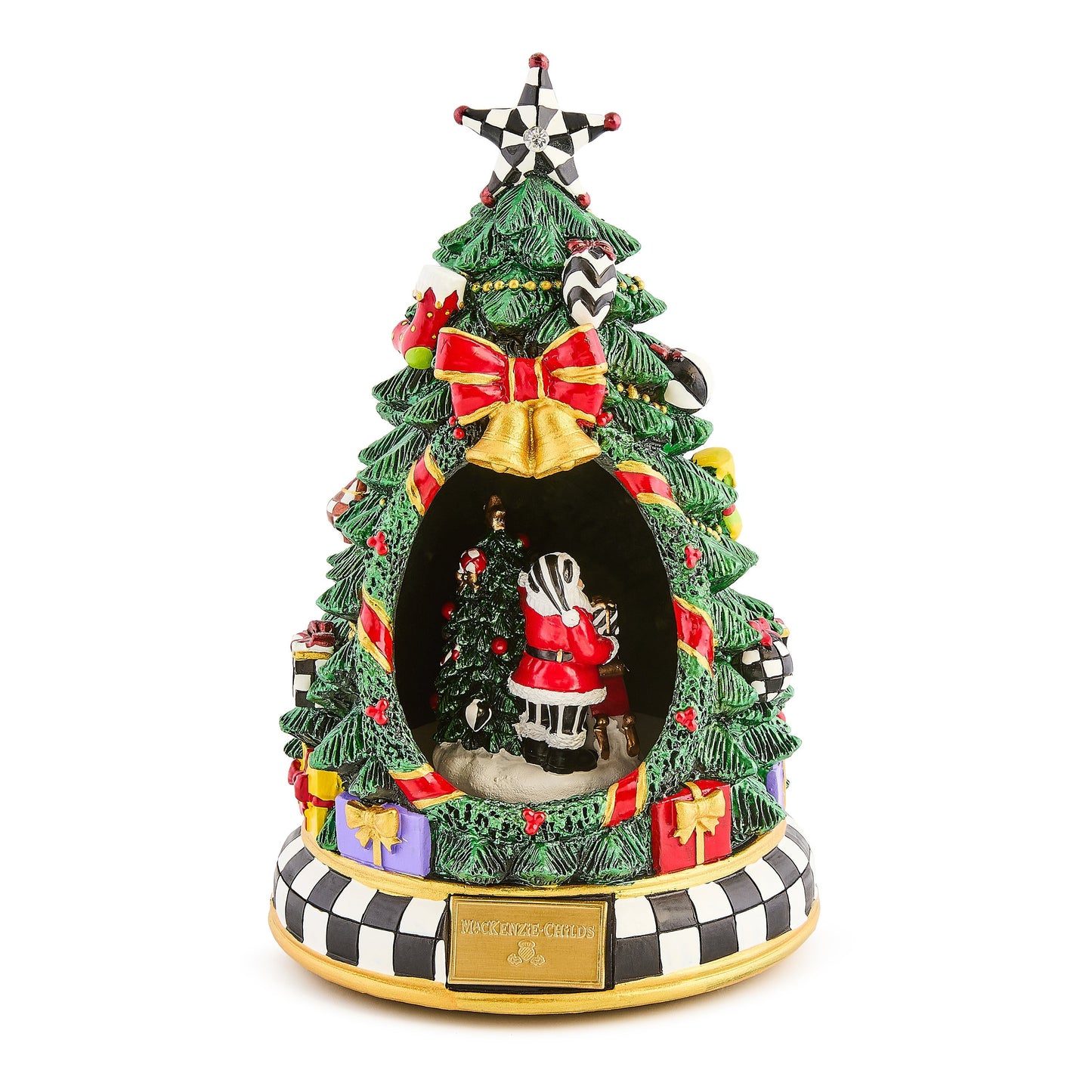 Courtly Christmas Tree &amp; Santa Musical Display
