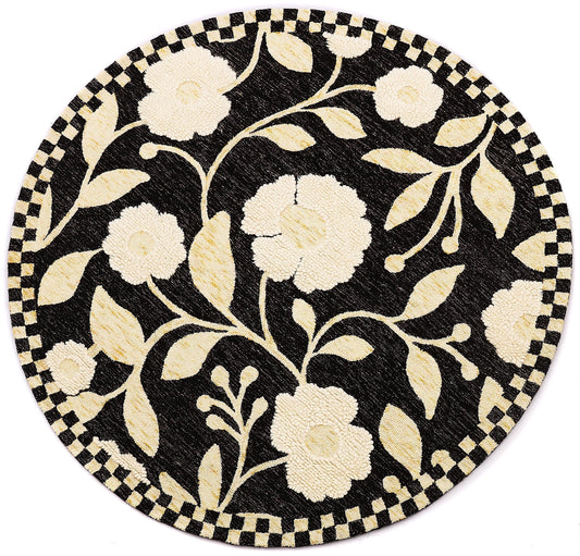 Farmhouse Floral 6¡ä Round Rug