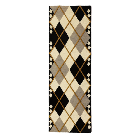 Cream Argyle 2¡¯6¡å x 8¡ä Runner