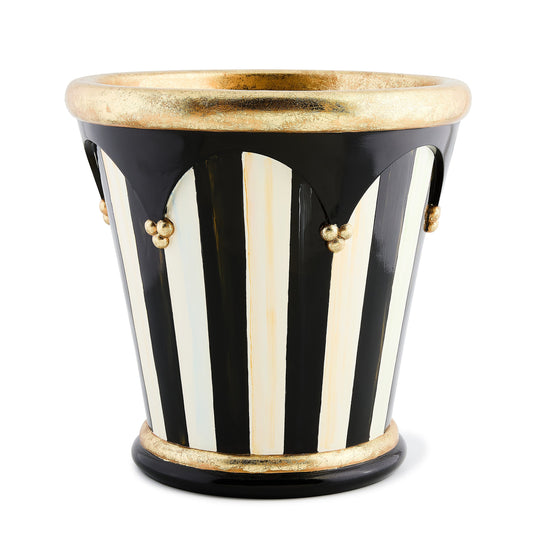 Courtly Stripe 13″ Flower Pot