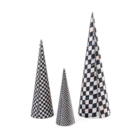 Courtly Cone Trees, Set of 3