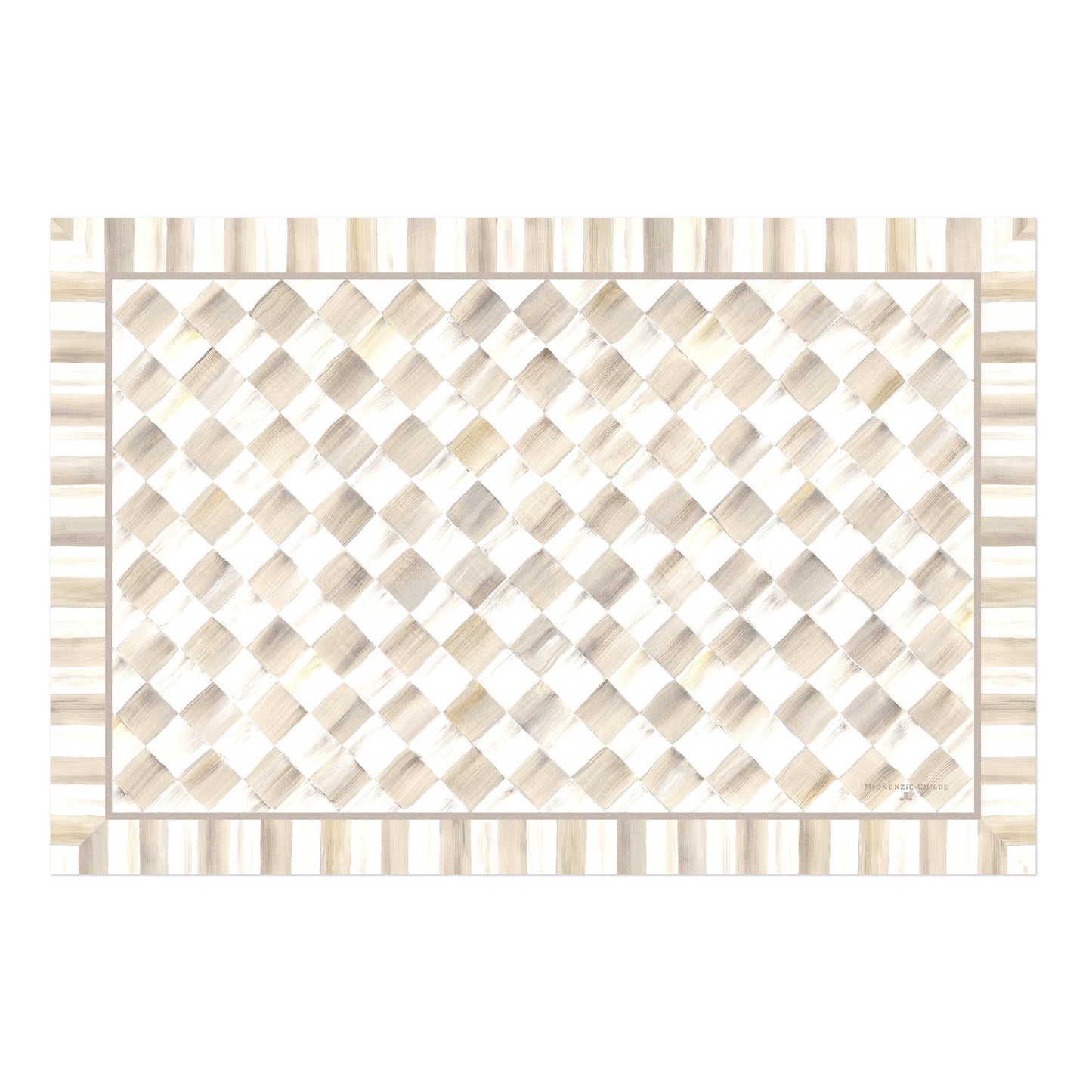 Mocha Check 2¡ä x 3¡ä Floor Mat