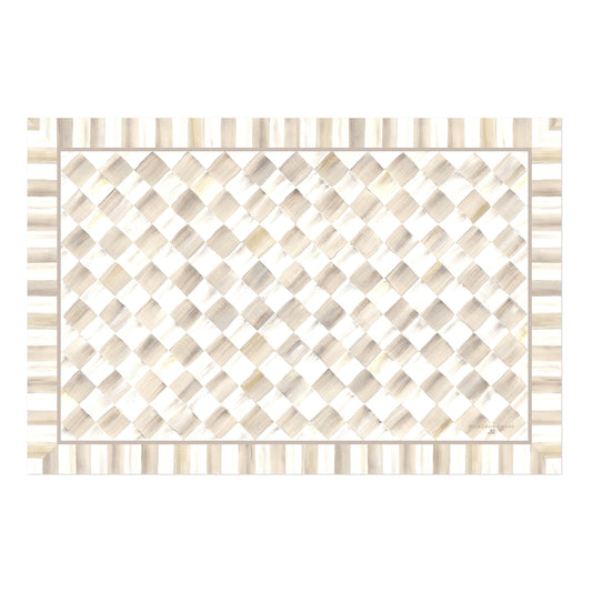 Mocha Check 2¡ä x 3¡ä Floor Mat
