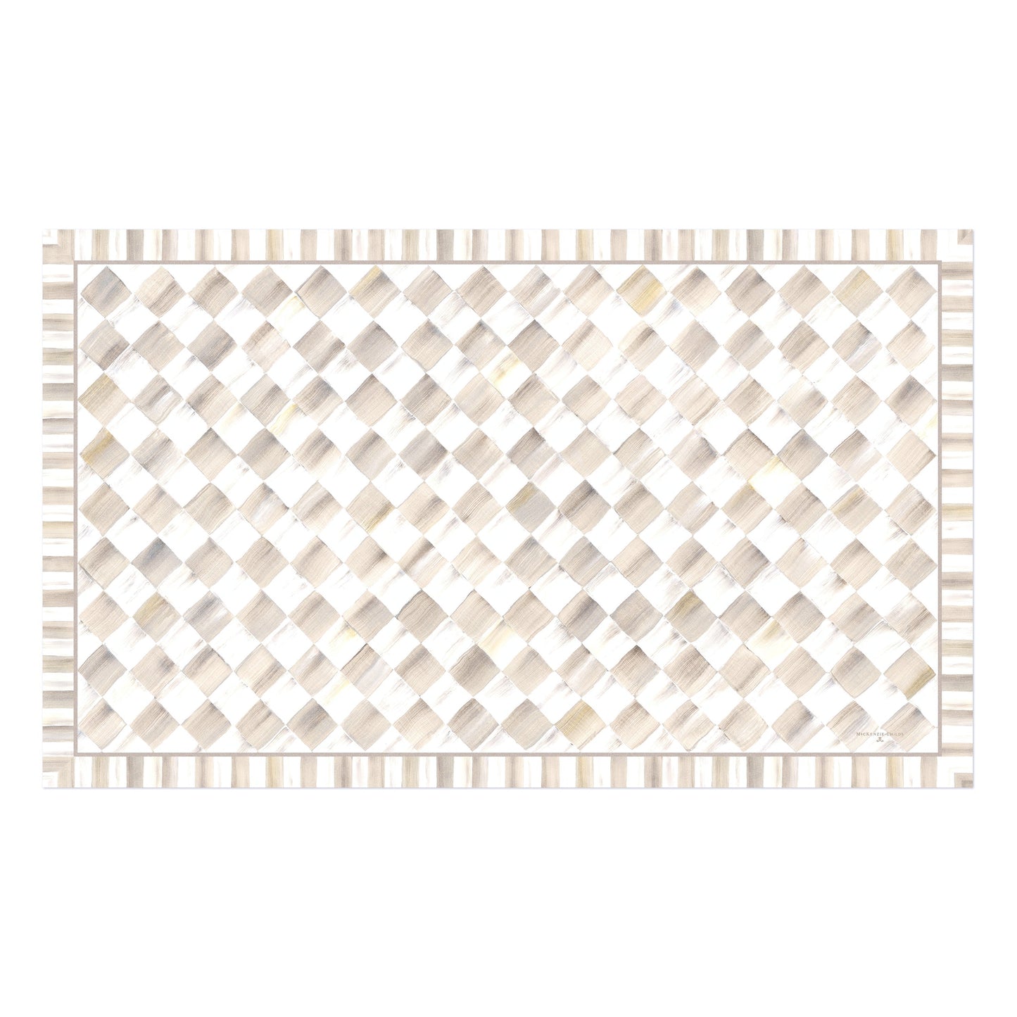 Mocha Check 3¡ä x 5¡ä Floor Mat